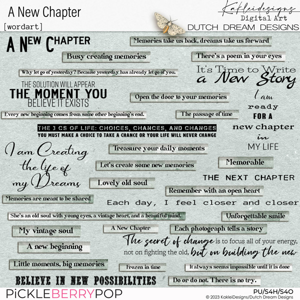 A New Chapter - Wordart