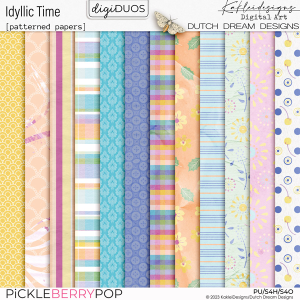Idyllic Time - Patterned Papers