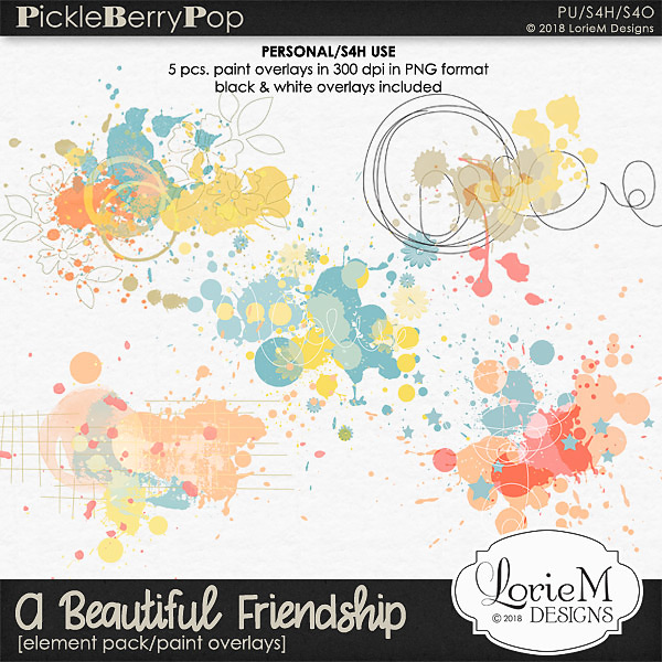 A Beautiful Friendship Paint Overlays