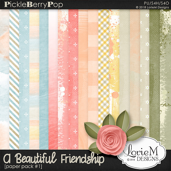 A Beautiful Friendship Paper Pack #1