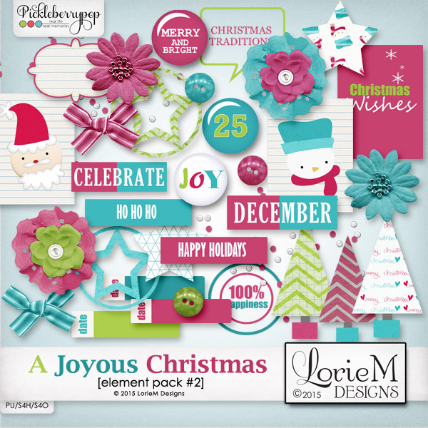 A Joyous Christmas Element Pack #2