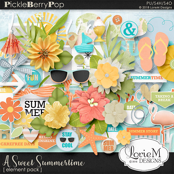 A Sweet Summertime Element Pack #1