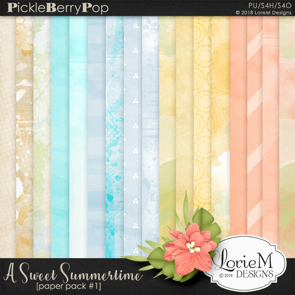 A Sweet Summertime Paper Pack #1