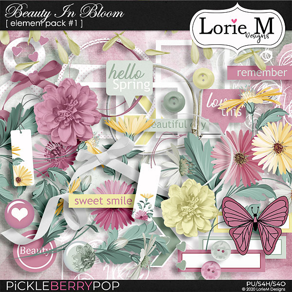 Beauty In Bloom Element Pack #1