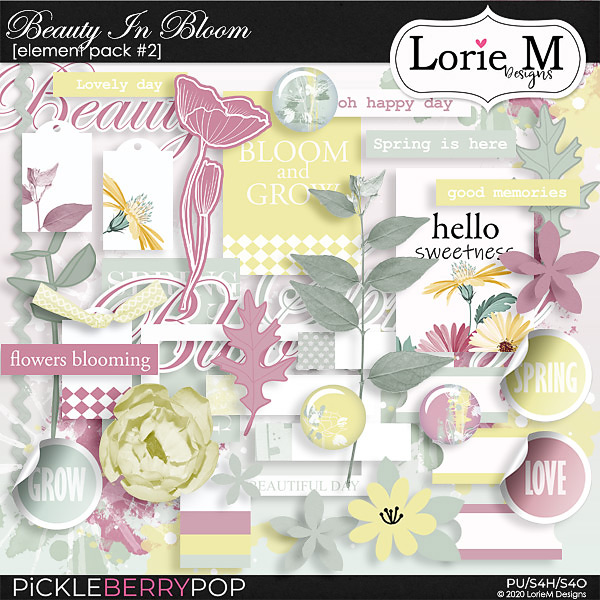 Beauty In Bloom Element Pack #2