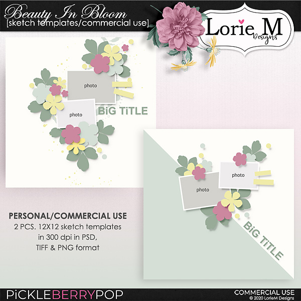 Beauty In Bloom Sketch Templates