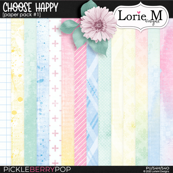 Choose Happy Paper Pack #1