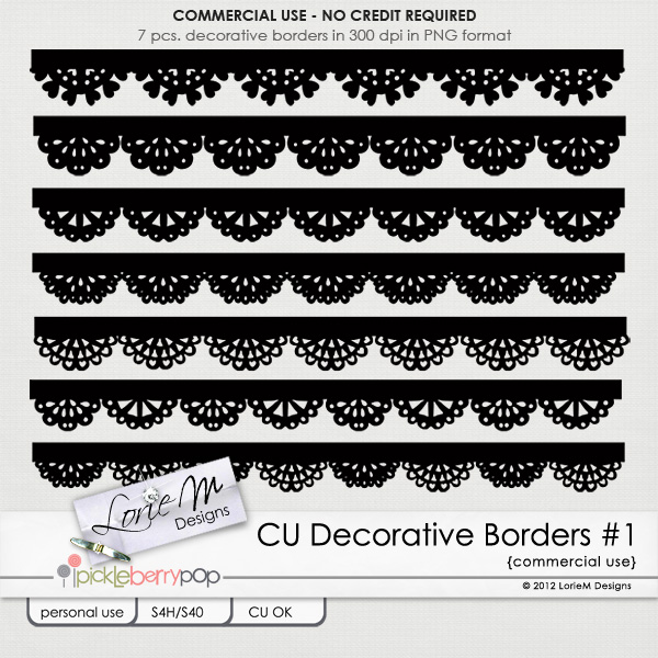 CU Decorative Borders #1