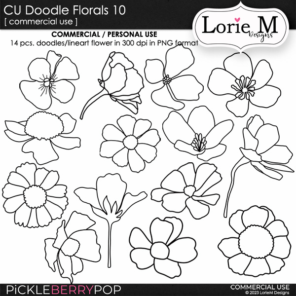 CU Doodles Floral 10