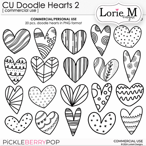 CU Doodle Hearts 2