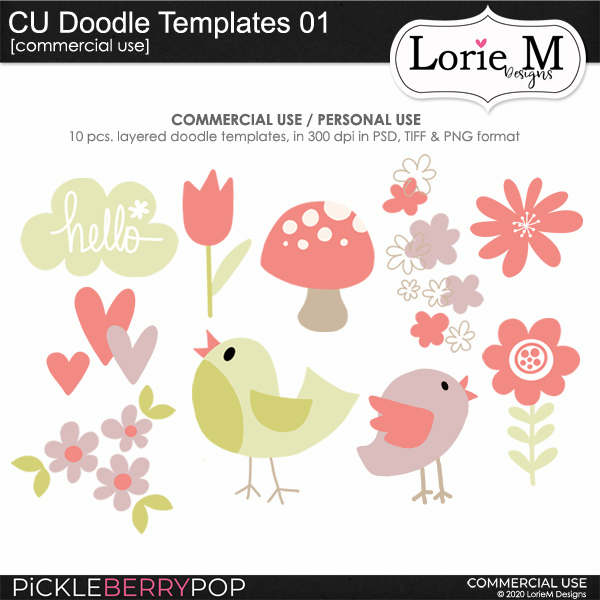 CU Doodle Templates 01