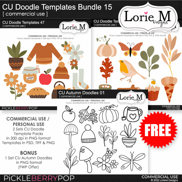 CU Doodle Templates Bundle 15