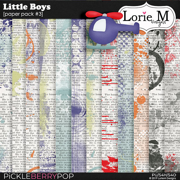 Little Boys Paper Pack #3