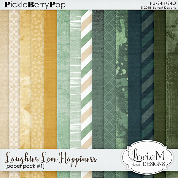 Laughter Love Happiness Paper Pack #1