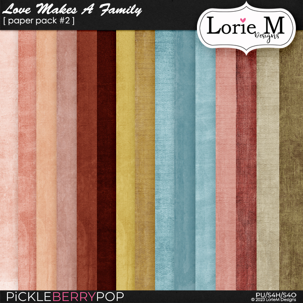 Love Makes A Family Paper Pack 2