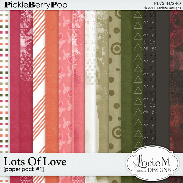 Lots Of Love Paper Pack #1