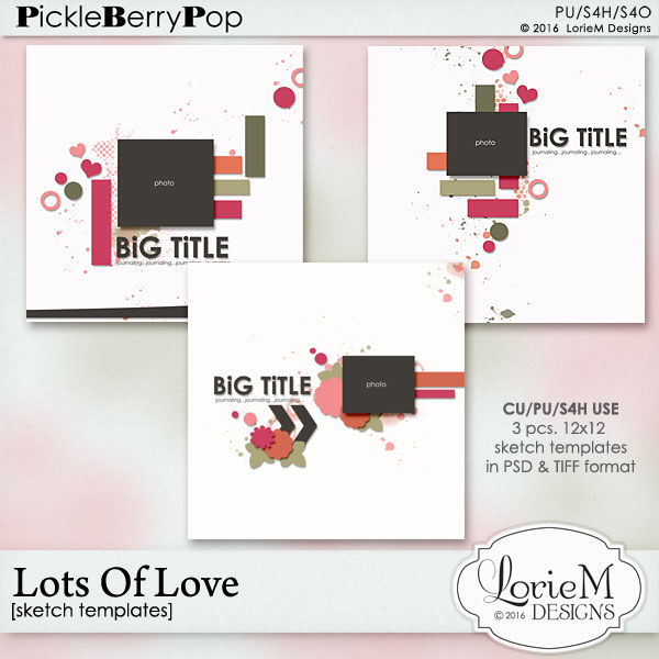 Lots Of Love Sketch Templates 