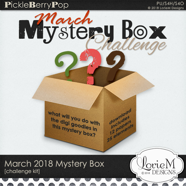 Mystery Box - March 2018 by LorieM Designs