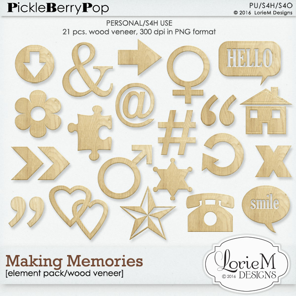 Making Memories Wood Veneer