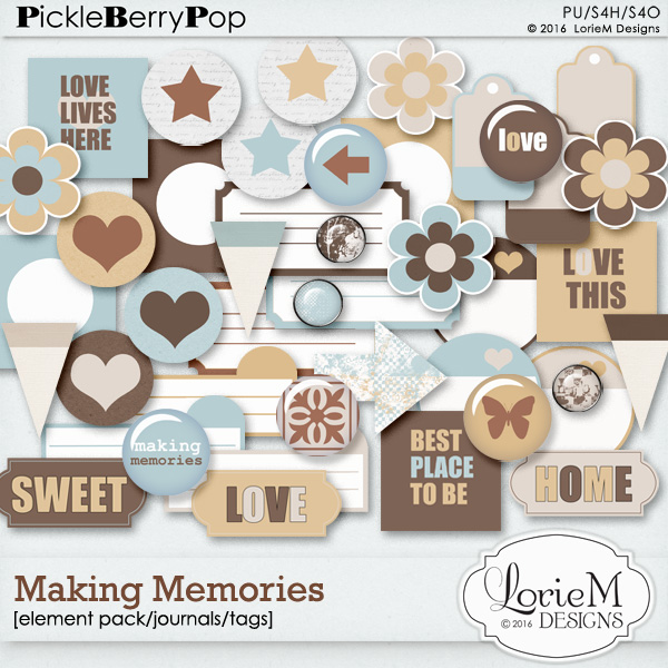 Making Memories Element Pack #3