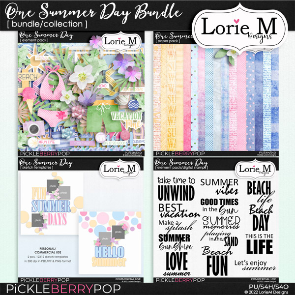 One Summer Day : Add On Bundle by LorieM Designs