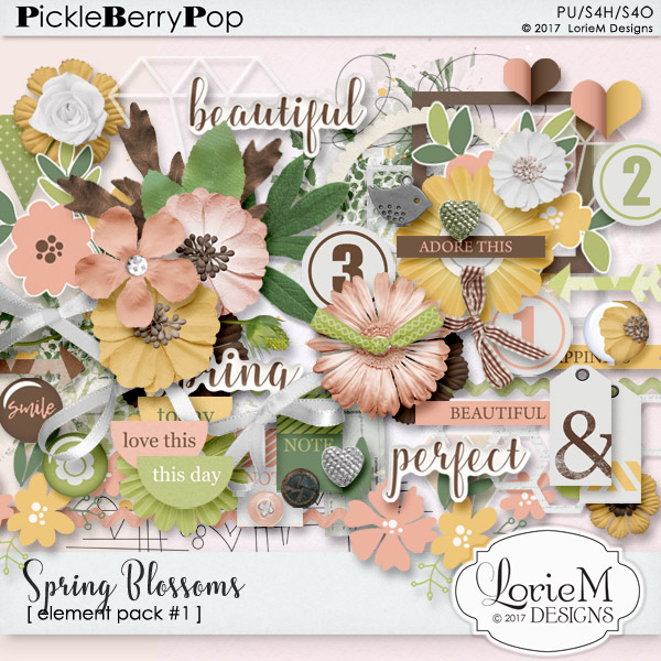 Spring Blossoms Element Pack