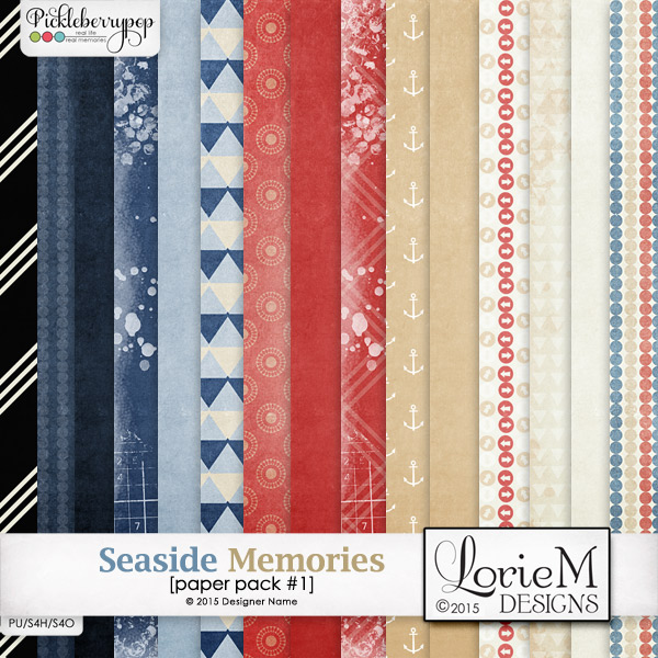 Seaside Memories Paper Pack #1