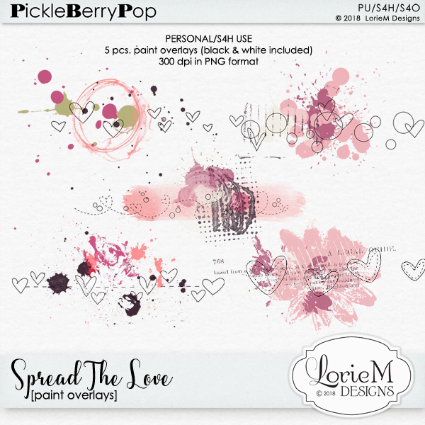 Spread The Love Paint Overlays