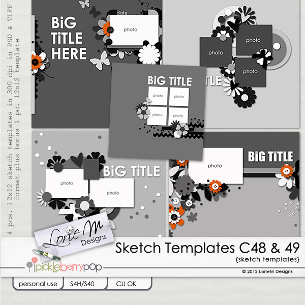 Sketch Templates Collection 48 & 49 Bundle (CU/PU/S4H)