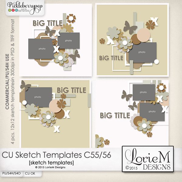 CU Sketch Templates C55 & 56 Bundle