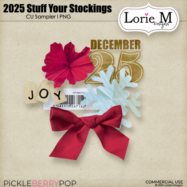 2025 Stuff Your Stockings - CU Sampler by LorieM Designs