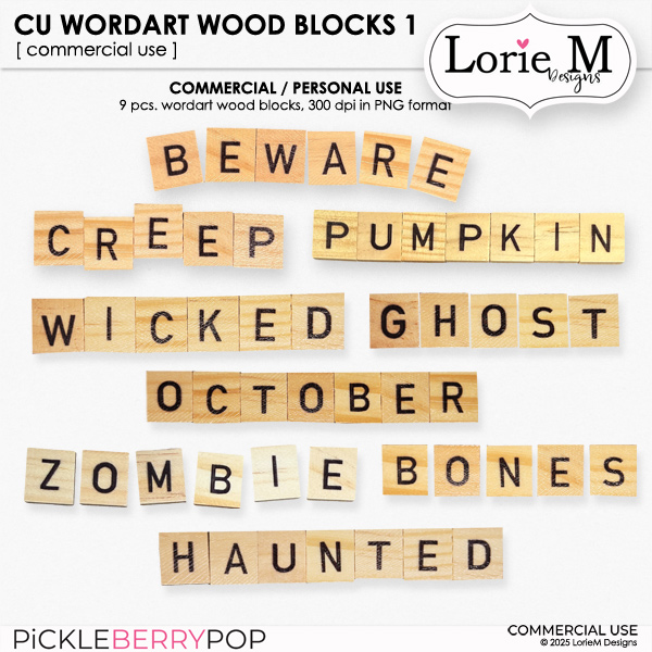 CU Wordart Wood Blocks 1