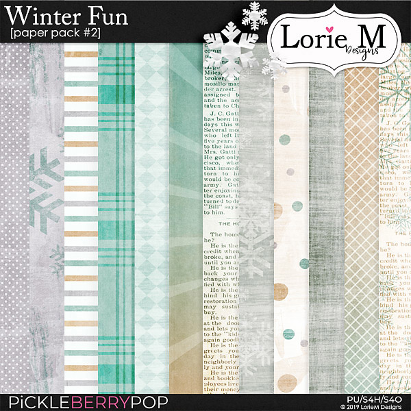 Winter Fun Paper Pack #2