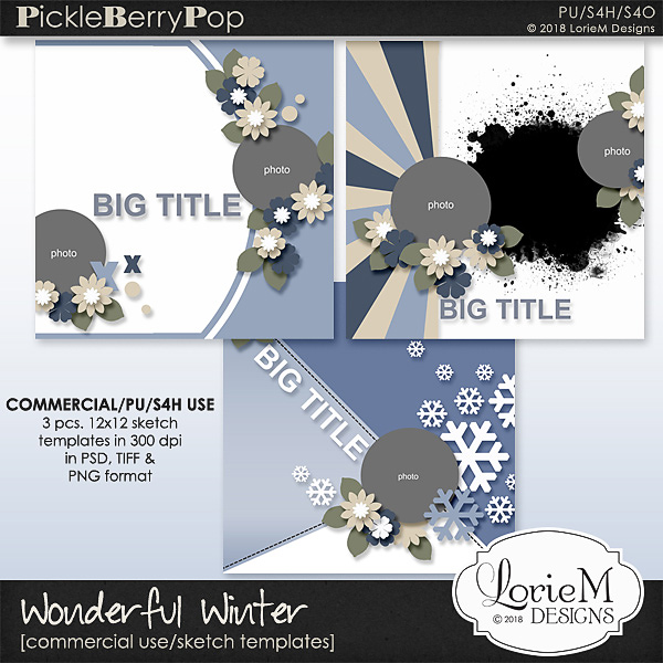 Wonderful Winter Sketch Templates 