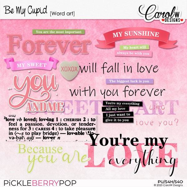 Be My Cupid-Word art