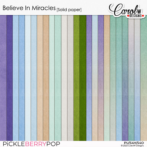 Believe In Miracles-Solid paper