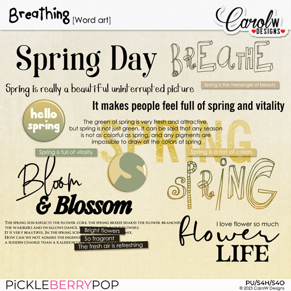 Breathing-Word art