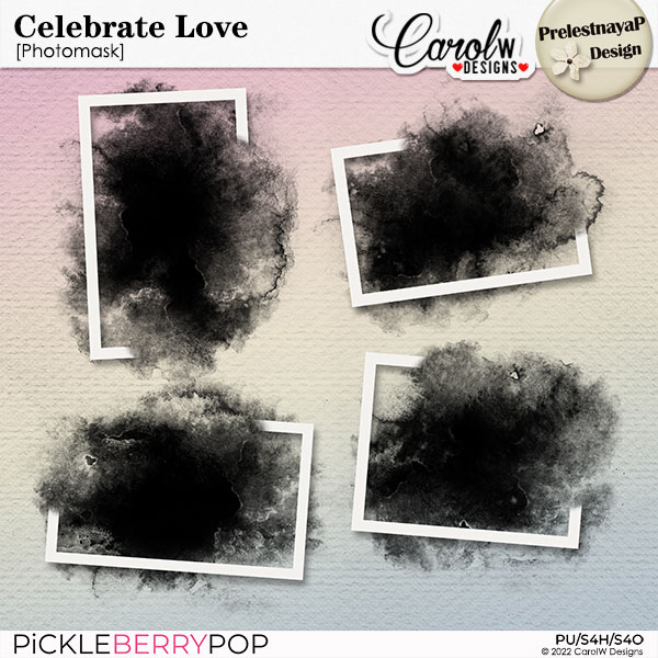 Celebrate love Masks & Frames by PrelestnayaP Design and CarolW Designs