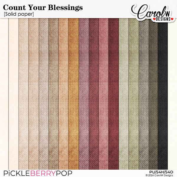 Count Your Blessings-Solid paper