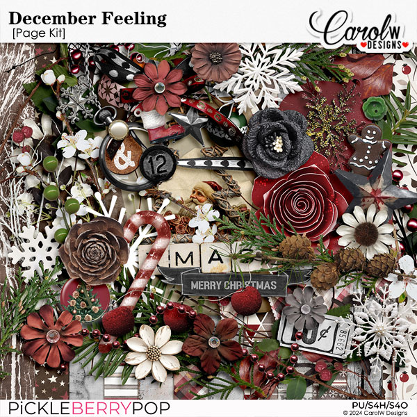 December Feeling-Page Kit