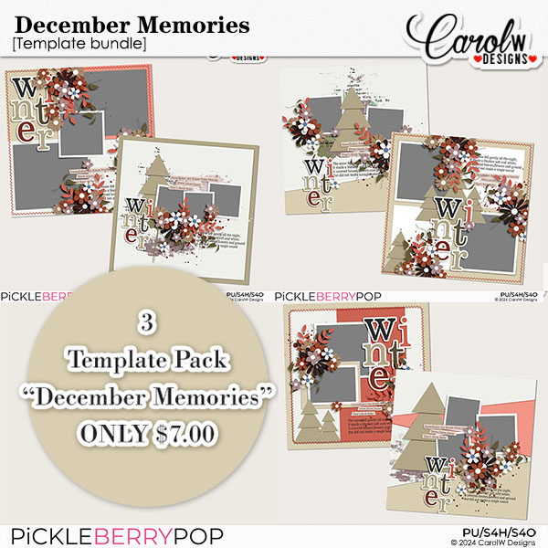 December Memories-Template Bundle