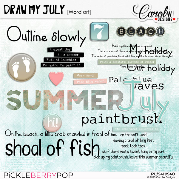 july word art