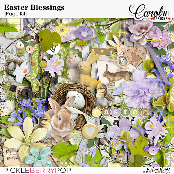 Easter Blessings-Page Kit