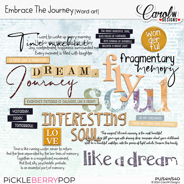 Embrace the Journey-Word art by CarolW Designs