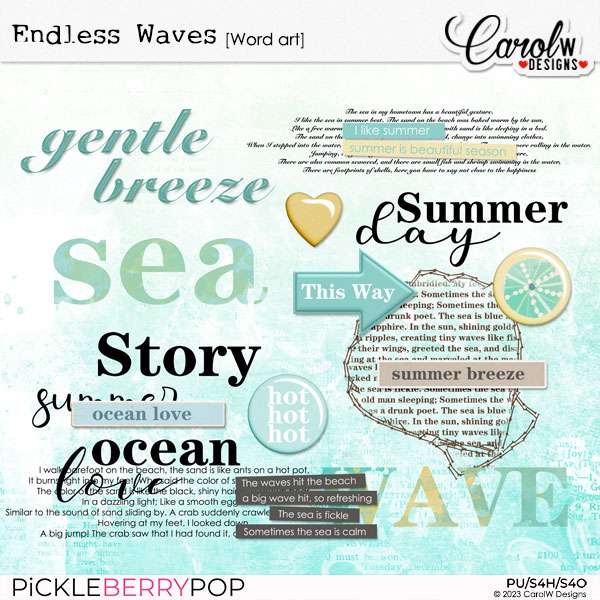 Endless Waves-Word art