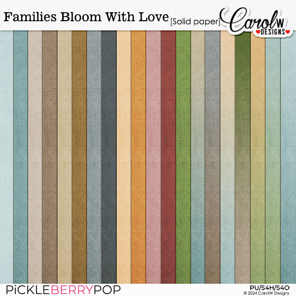 Families Bloom With Love-Solid papers