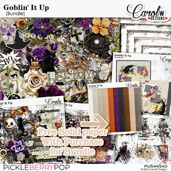 Goblin' It Up-Bundle+Free Solid Papers