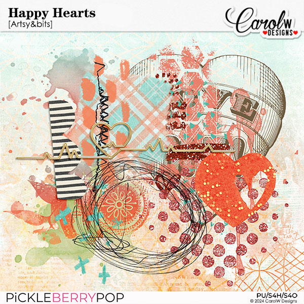 Happy Hearts-Artsy&bits