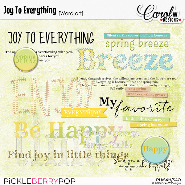 Joy To Everything-Word art