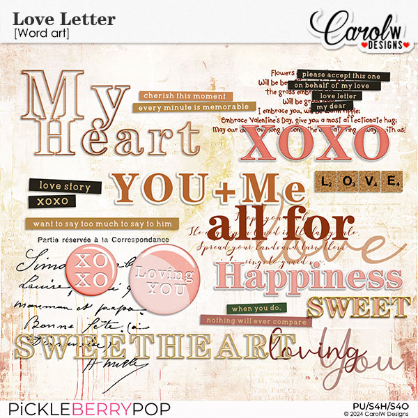 Love Letter-Word art